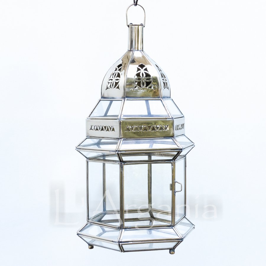 MOROCCAN LANTERNS, AZIZA SILVER