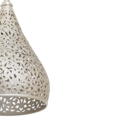 Hanging Moroccan Ceiling Lamp, made of Brass , Wire and Bulb are Included – Hand-carved with a beautiful Geometric Pattern with Moroccan style