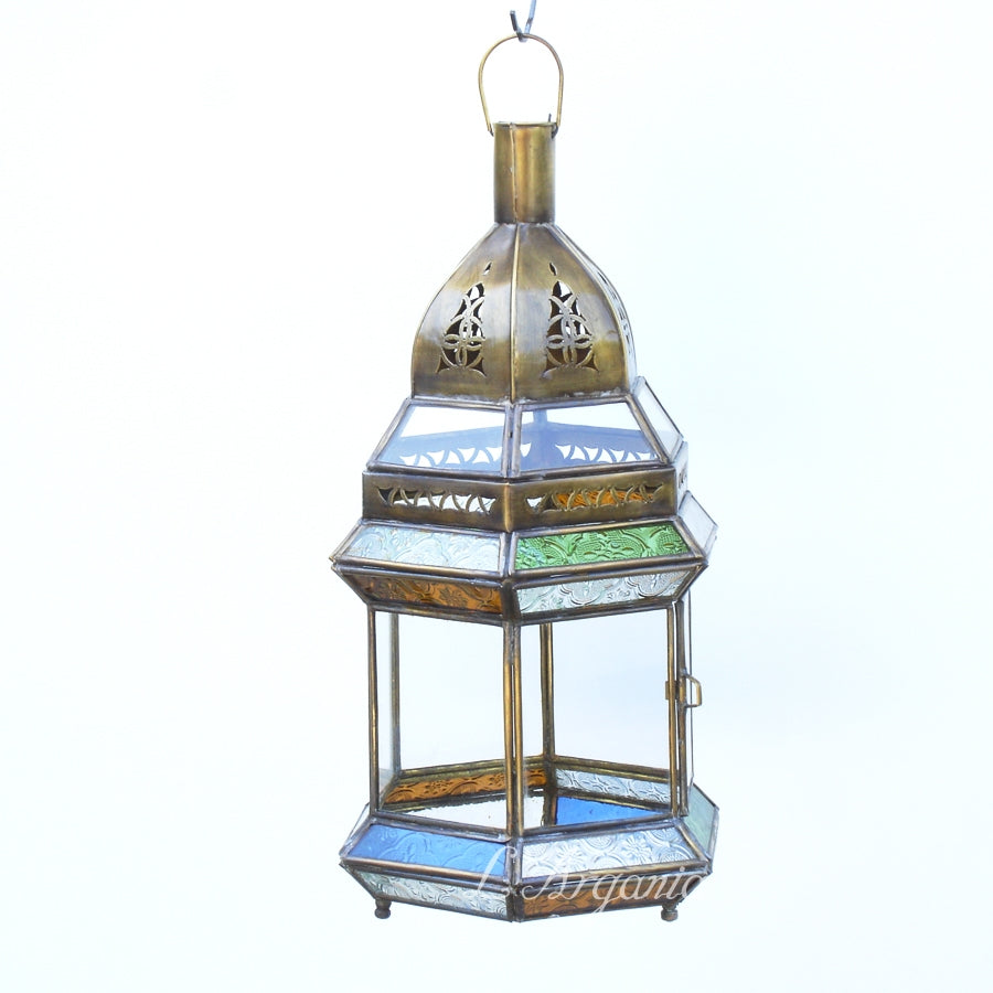 MOROCCAN LANTERNS, AZIZA MULTICOLOR