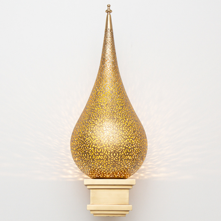 BRASS WALL SCONCE, HATEM