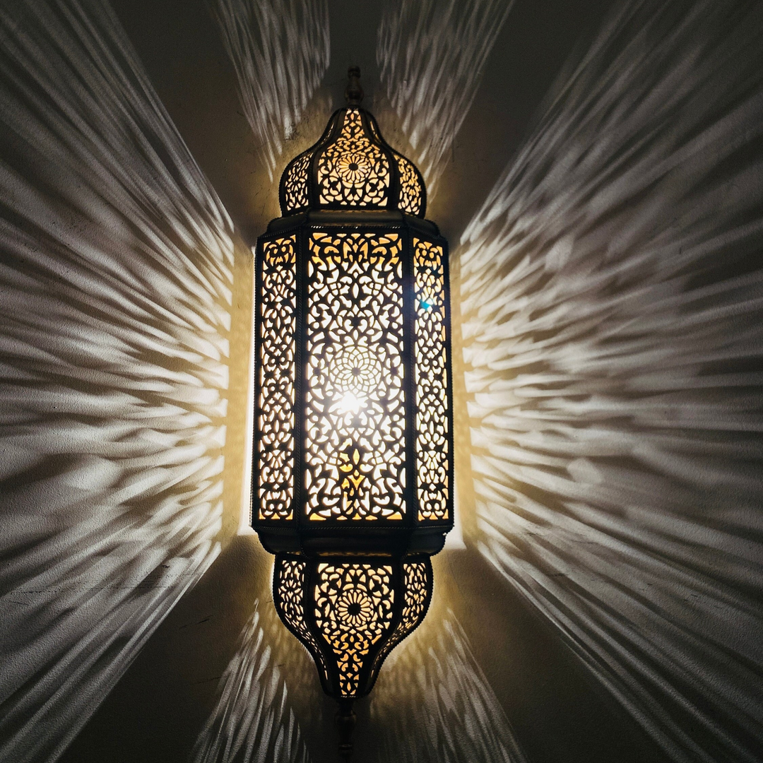 BRASS WALL SCONCE, AHLAM