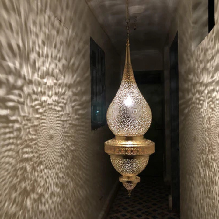 BRASS CEILING LIGHT , WALEED