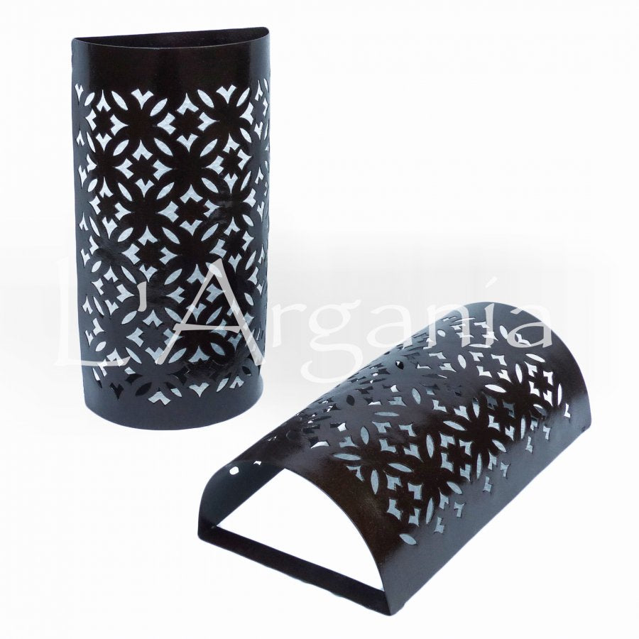 Traditional Wall Sconce Lamp with Moroccan style, Available in Black and White Iron – Luxury for Home and Business Lighting Decoration