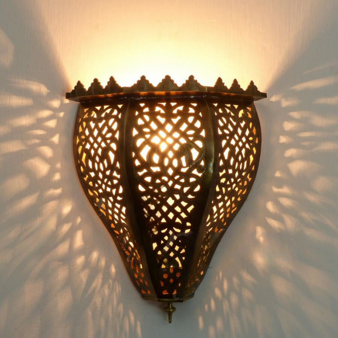 BRASS WALL SCONCE, CHERAFA