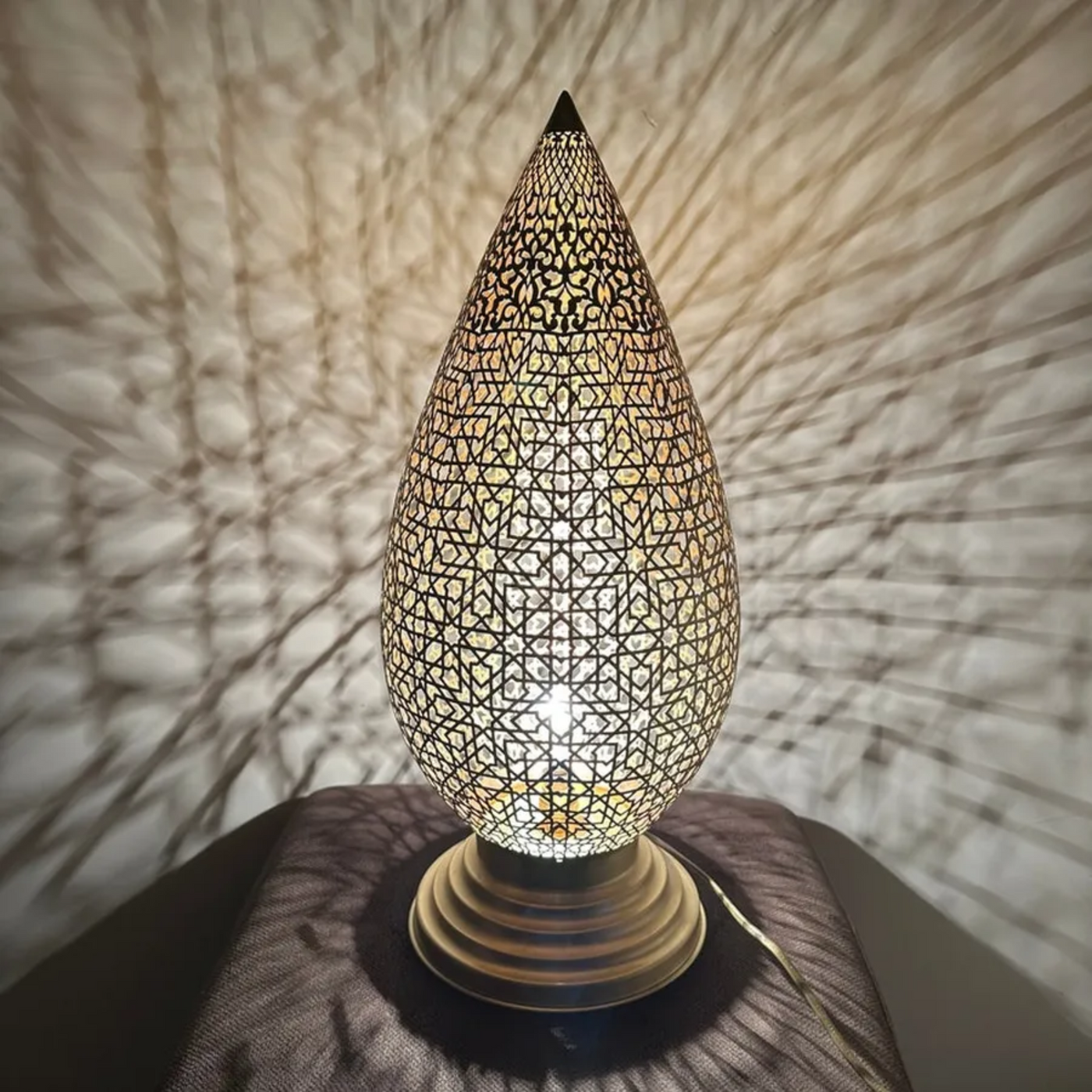 Brass Standing Lamp – Handcrafted Moroccan Style for Your Living Spaces