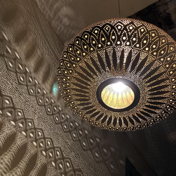 BRASS CEILING LIGHT , KHOBZA OPEN BOTTOM