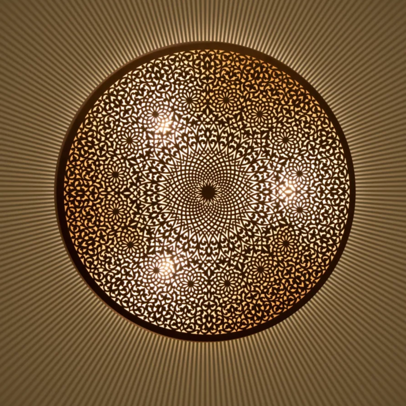 Moroccan Wall Sconce Lamp, Hand-carved with Moroccan Style Geometric Patterns – Reflects a Beautiful Design and Warm Light – Ideal for Home and Business Décor