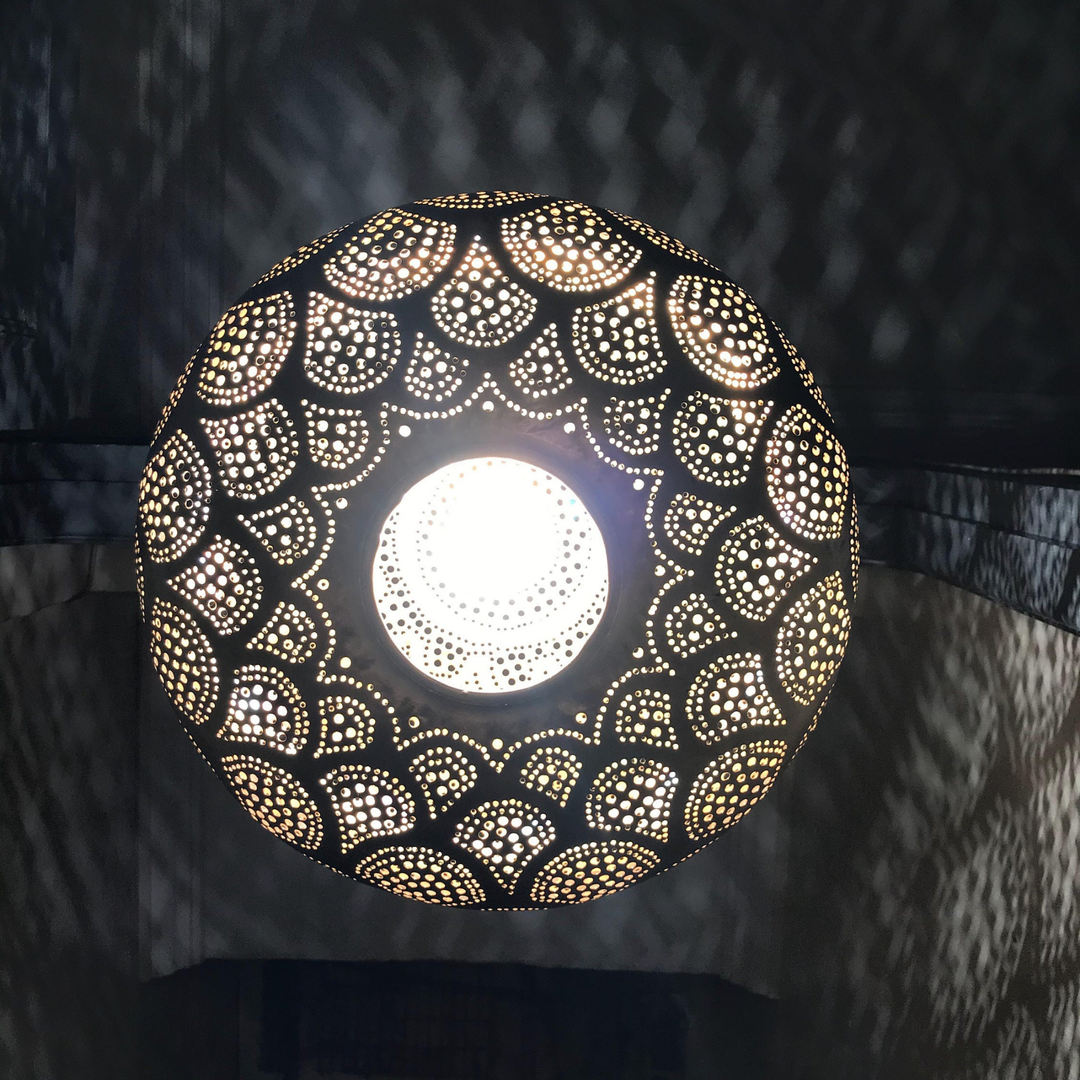 BRASS CEILING LIGHT , NABIL REVERSED