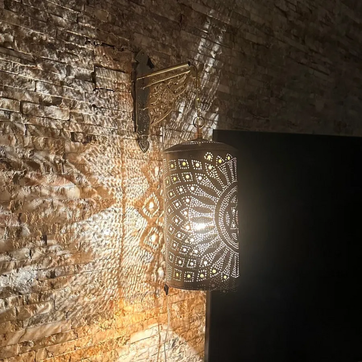 BRASS WALL SCONCE, RIHAB