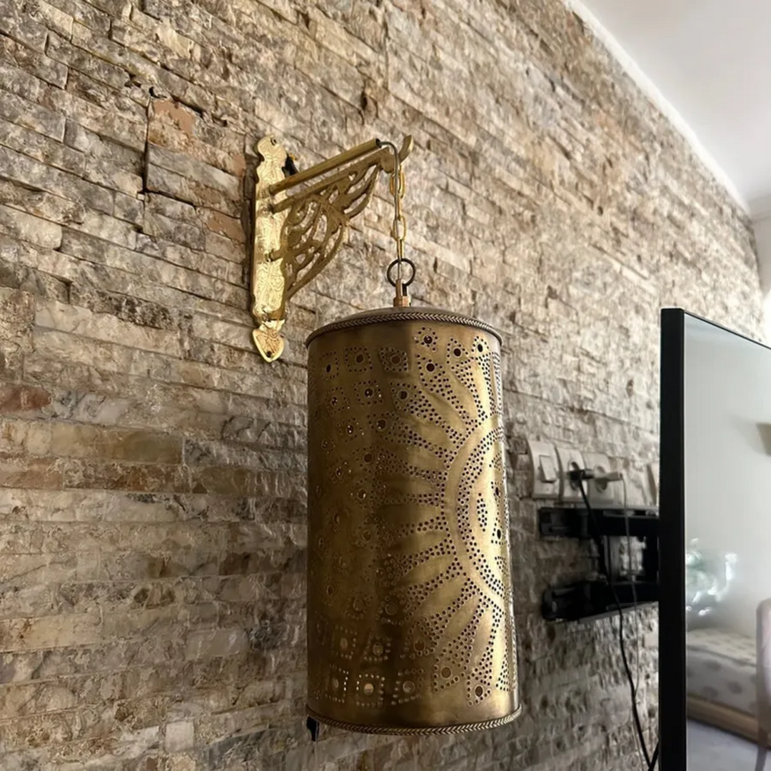 BRASS WALL SCONCE, RIHAB