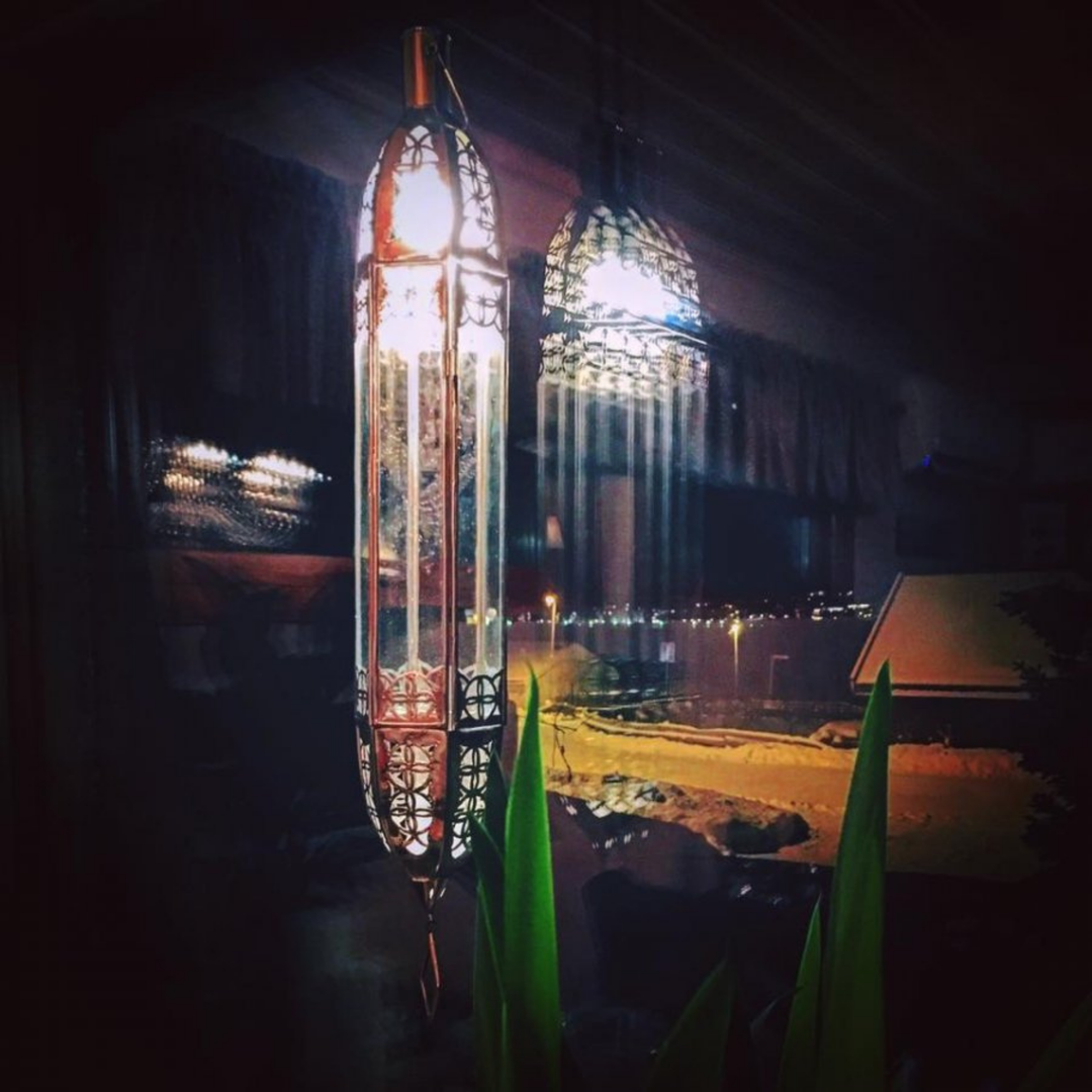 MOROCCAN LANTERNS, KOUMIRA SILVER TRANSPARENT