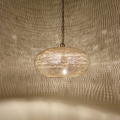 Moroccan Handcrafted Pendant Light – Intricate Geometric Design, Adds Warmth & Ambiance