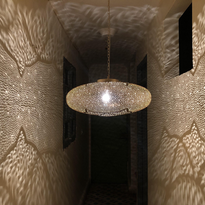 Creative Ceiling Lamp – Moroccan Hand Engraving, Romantic Design for Indoor & Outdoor Lighting Décor