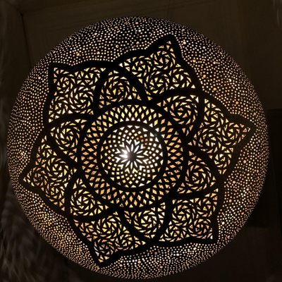 Creative Ceiling Lamp – Moroccan Hand Engraving, Romantic Design for Indoor & Outdoor Lighting Décor