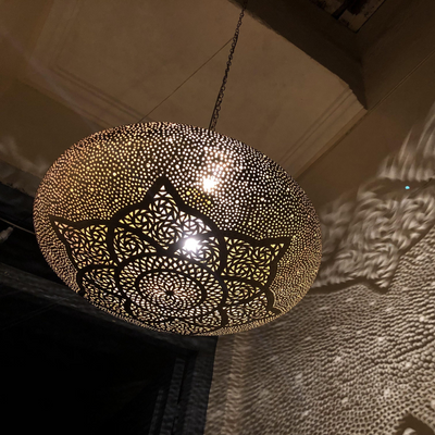 Creative Ceiling Lamp – Moroccan Hand Engraving, Romantic Design for Indoor & Outdoor Lighting Décor