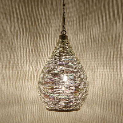 Handcrafted Moroccan Pendant Light – Creates a Beautiful Focal Point, Perfect for Traditional or Modern Home Décor