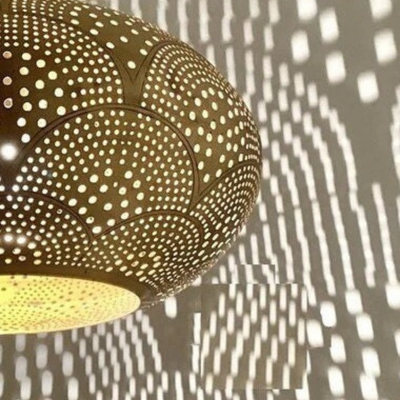 iconic Geometric Pendant Light, Diffuse A Beautiful Reflection Through Its Beautiful Openwork - Perfect for Lighting Decor