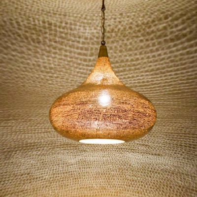 Creative Pendant Light – Moroccan Design with Warm Lighting, Ideal for Traditional or Modern Settings