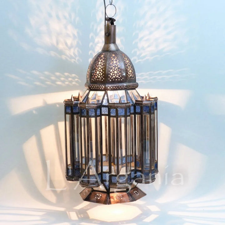 MOROCCAN LANTERNS, MAMOUNIA BLUE