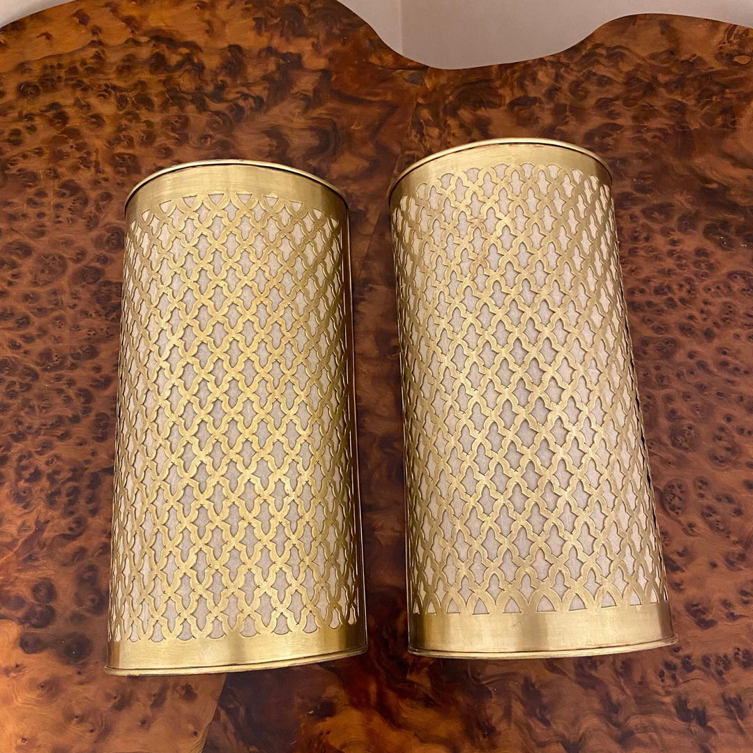 BRASS WALL SCONCE, ZUHOOR