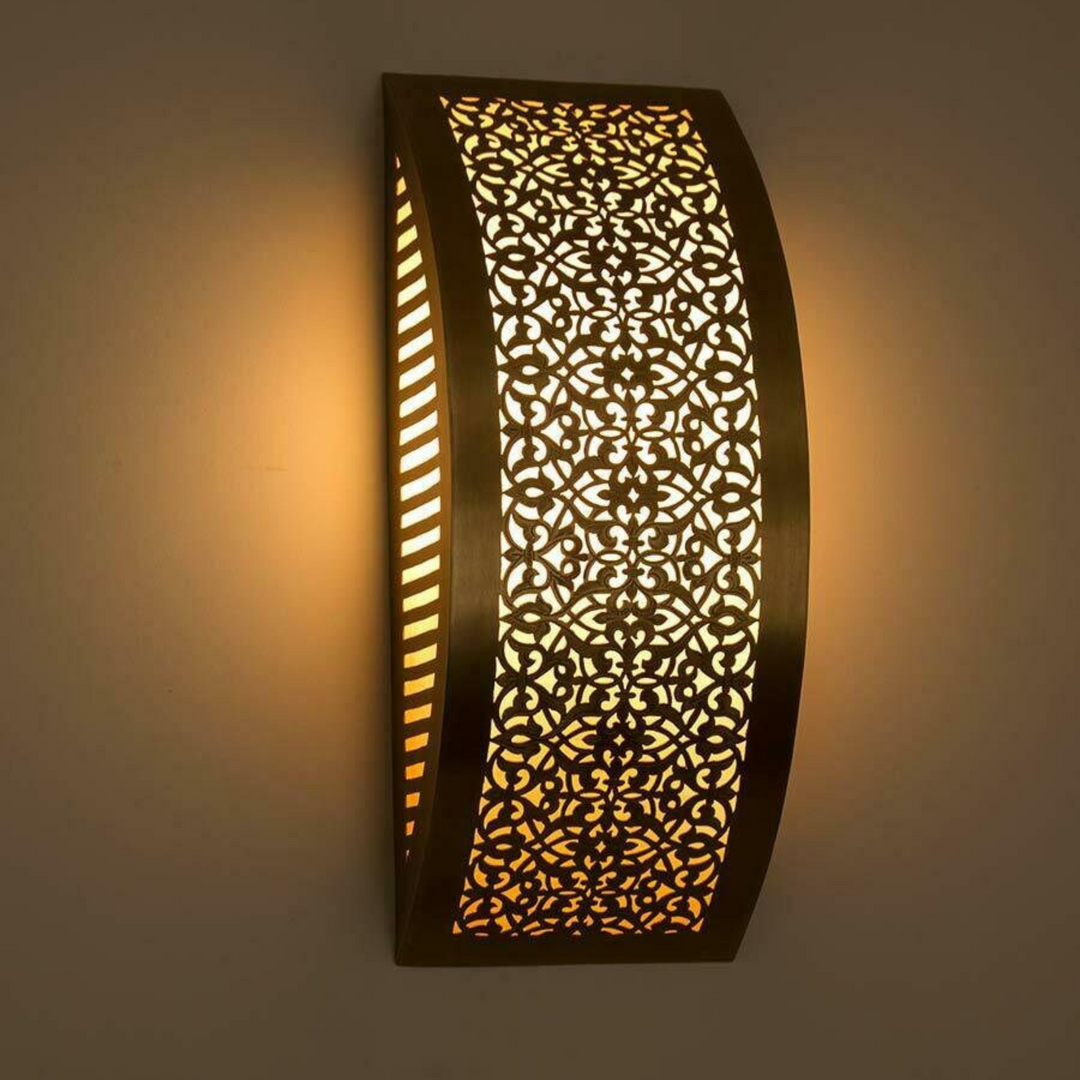 BRASS WALL SCONCE, GHALIA