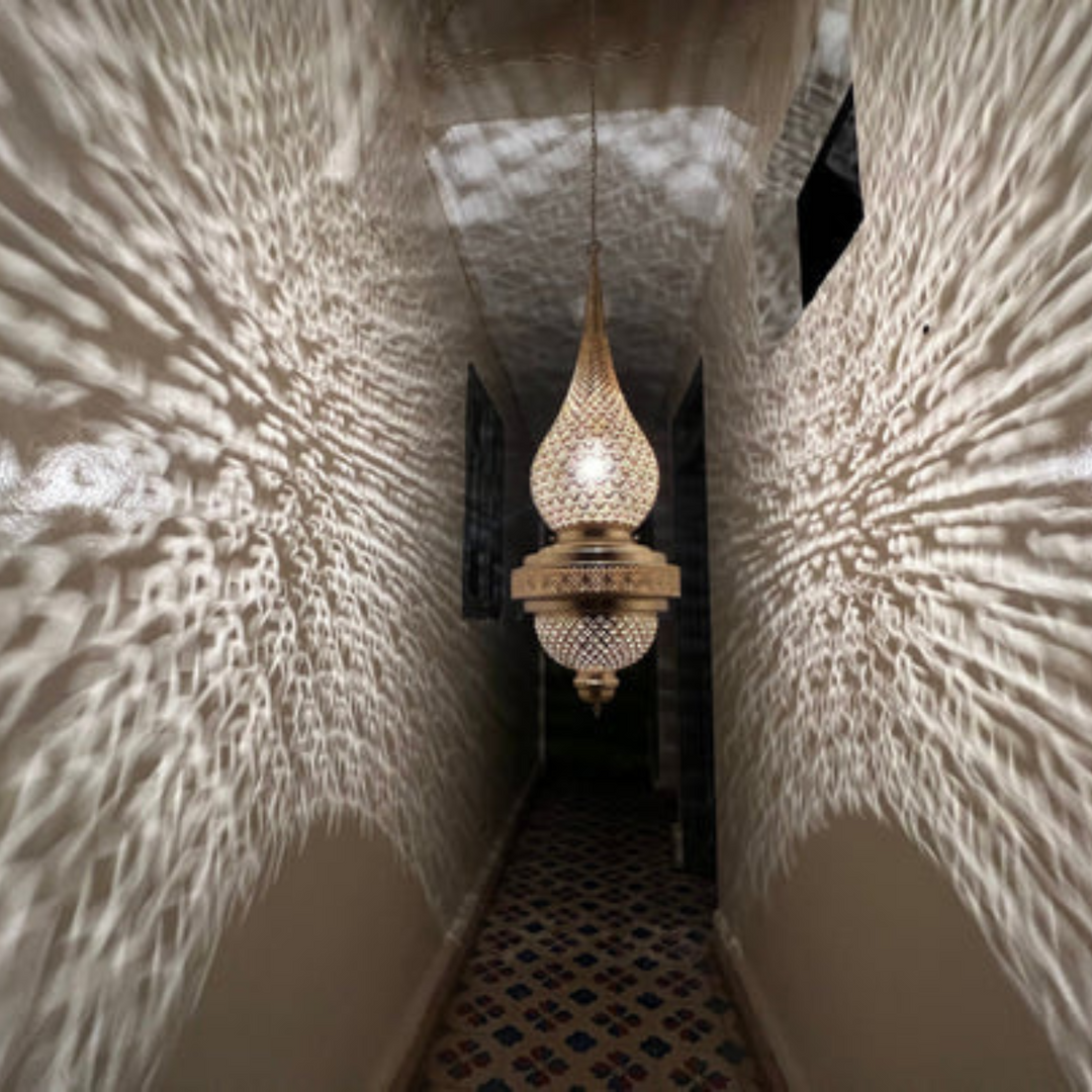 BRASS CEILING LIGHT , AHMAD