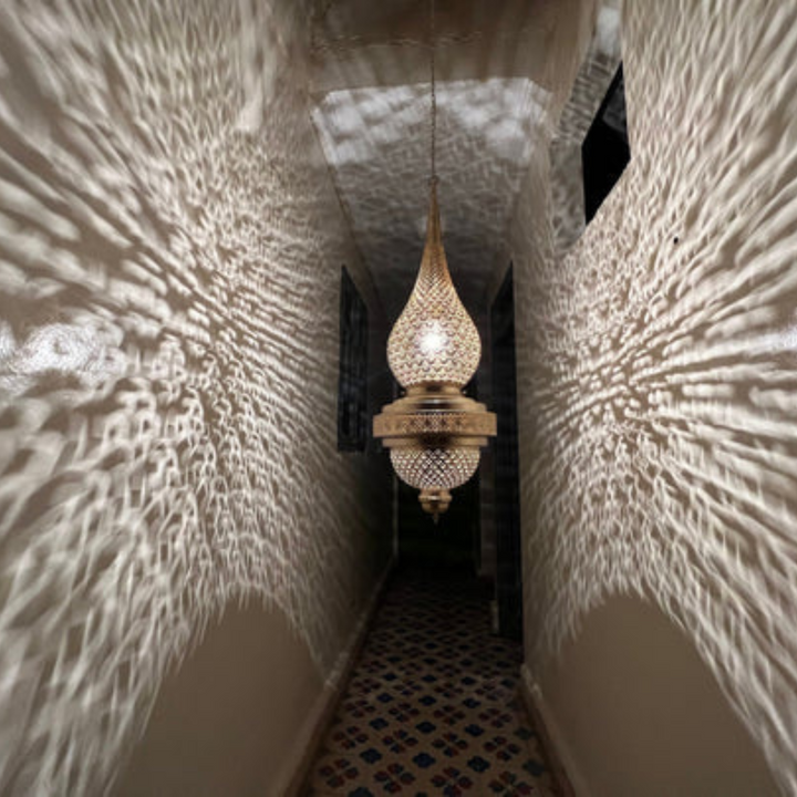 BRASS CEILING LIGHT , AHMAD