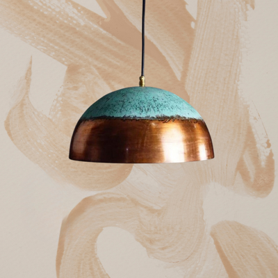 Soft Bronze Oxyded dome Pendant Light , Moroccan Style, available on Multi sizes – Perfect for Traditional or Modern Decoration