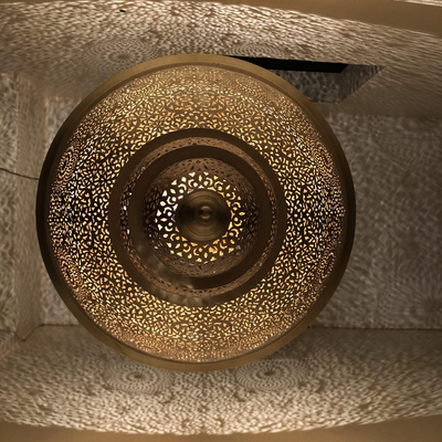 Hand-Engraved Moroccan Brass Chandeliers – Perfect for Home Décor