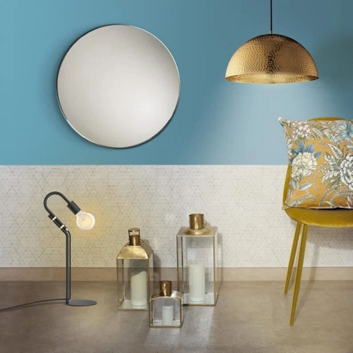 DOME CEILING LIGHT, GOLD PIERCED BRASS
