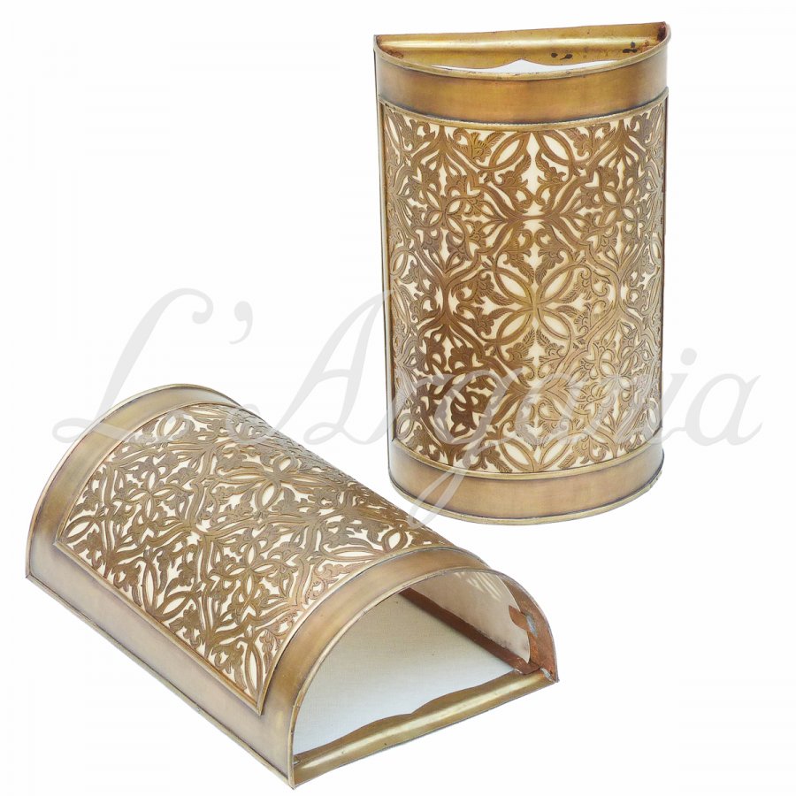 BRASS WALL SCONCE, MEHDI L