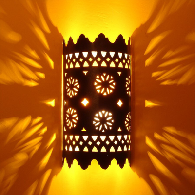 Elegant Iron Wall Sconce – Moroccan Design for Luxurious Lighting