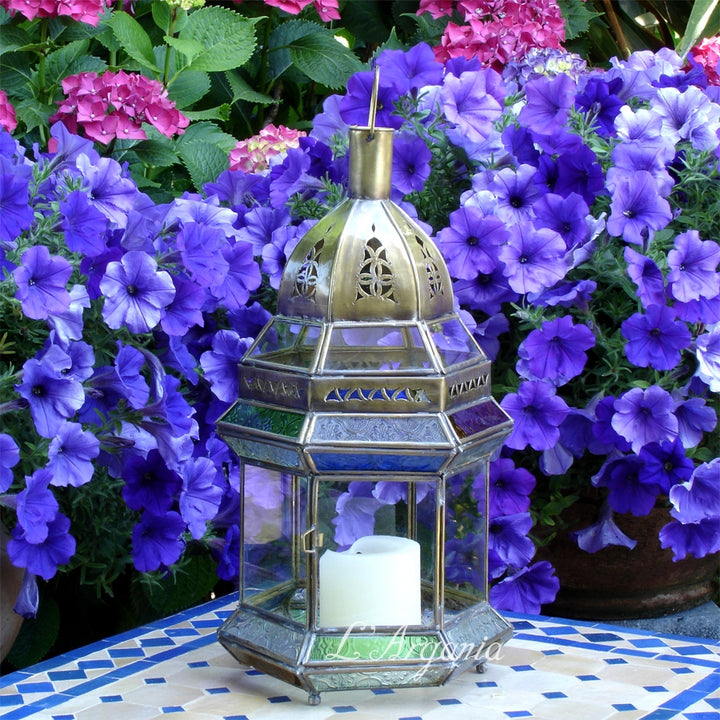 MOROCCAN LANTERNS, AZIZA MULTICOLOR