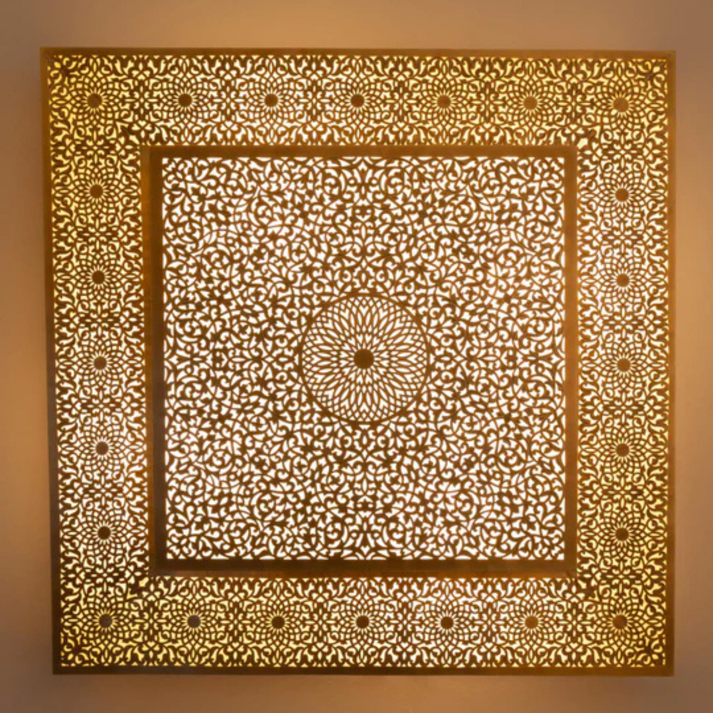 Creative Large Wall Sconce lamp, Handgraved with Moroccan Style Geometric – Reflect a beautiful and warm touch