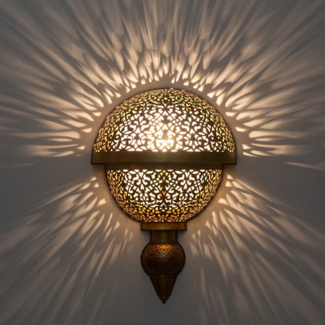 BRASS WALL SCONCE, NOURA