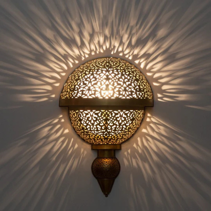 BRASS WALL SCONCE, NOURA