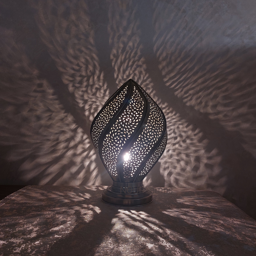 MOROCCAN TABLE & FLOOR LAMP , TORNADO