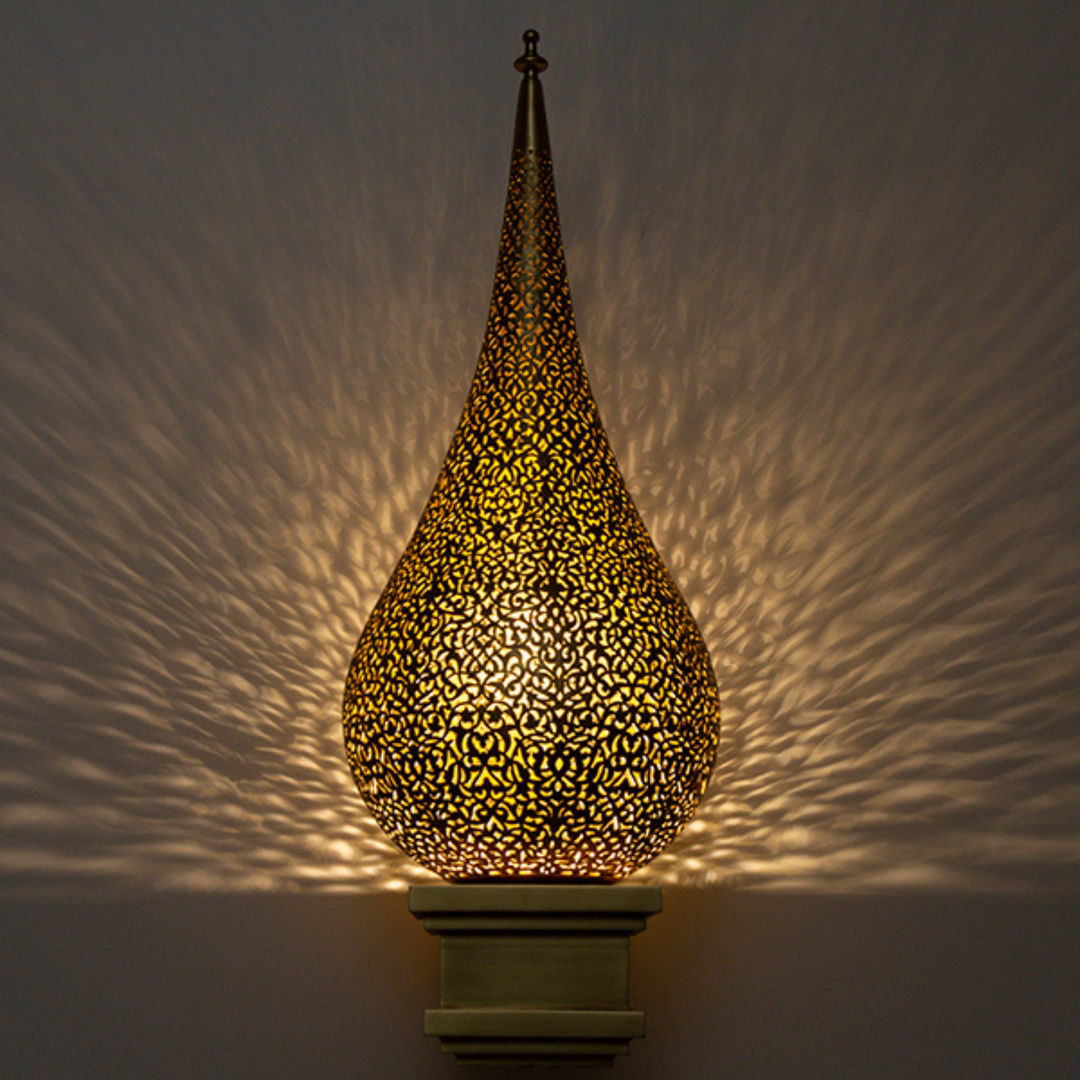 BRASS WALL SCONCE, HATEM