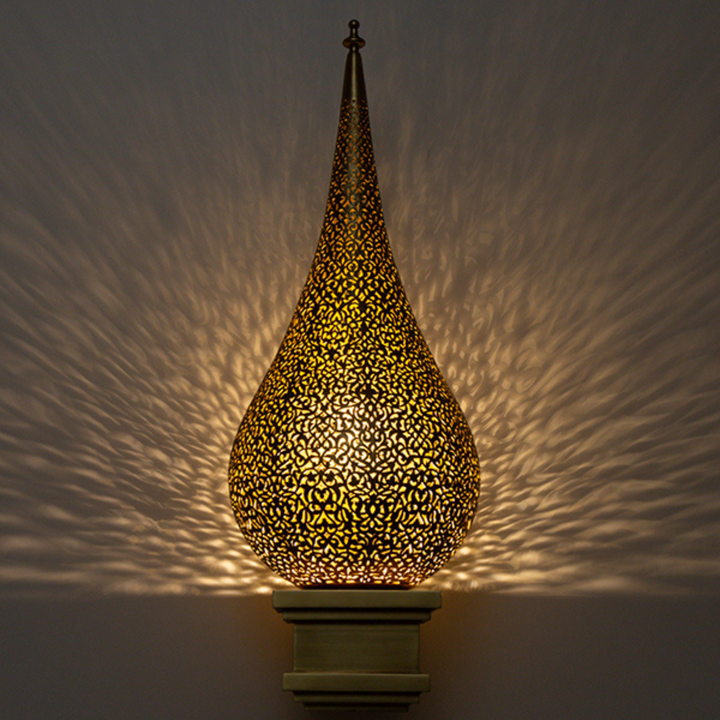 BRASS WALL SCONCE, HATEM