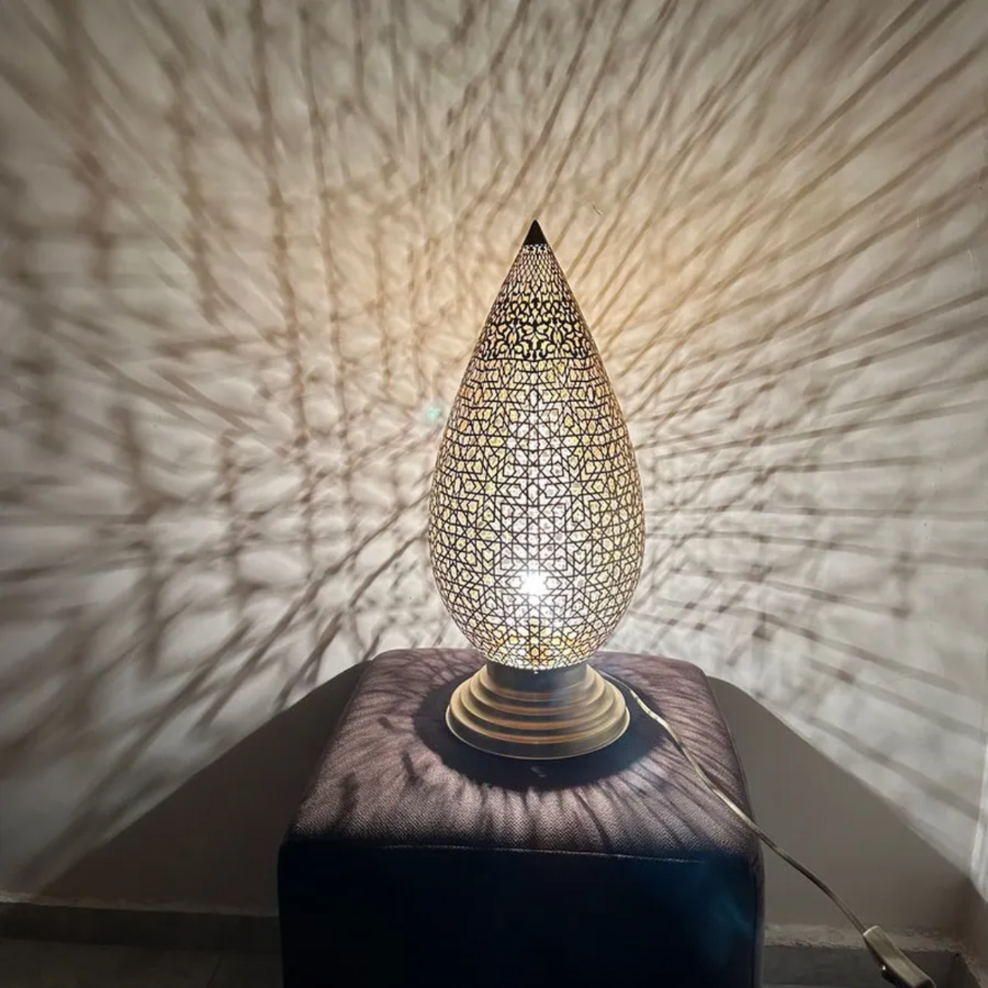 Brass Standing Lamp – Handcrafted Moroccan Style for Your Living Spaces