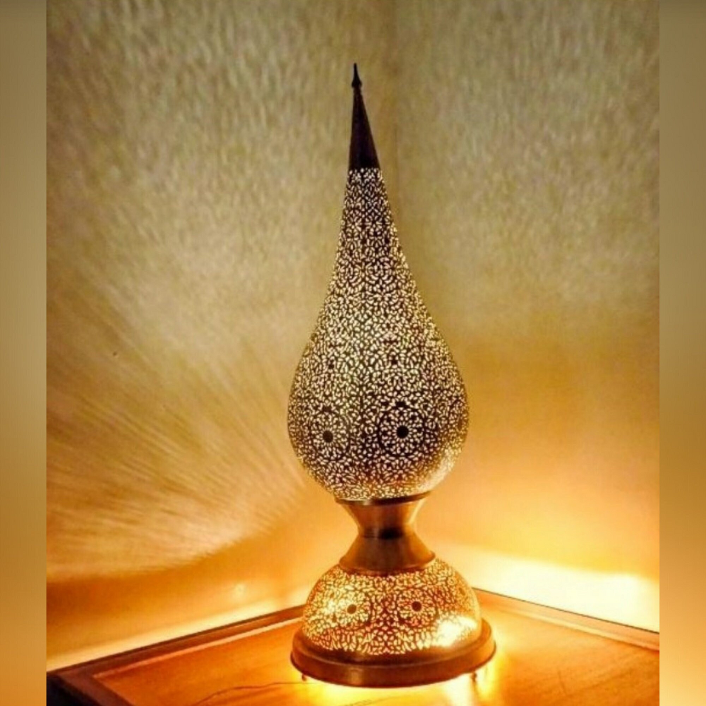 Standing Lamp with Morocco style, Comes Hardwired with a switch and ready to use – Luxury for home & Business decoration