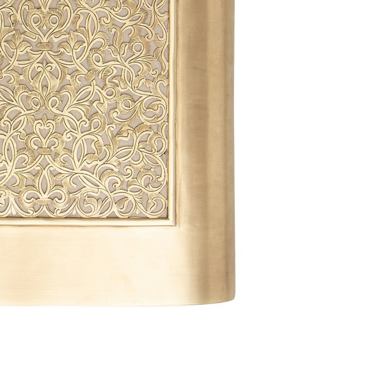 BRASS WALL SCONCE, SHAMS