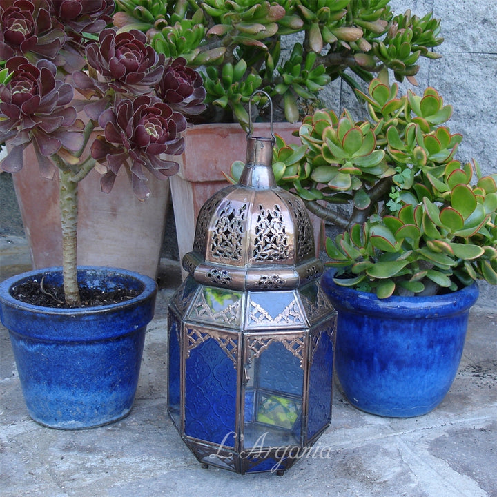 MOROCCAN LANTERNS, AMINA BLUE
