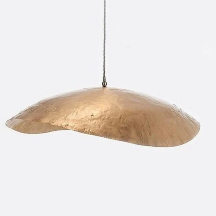 TWISTED BRASS LEAVES CEILING LIGHTS, GOLD BRASS