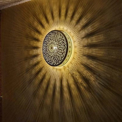 iconic Wall Sconce Lamp, Boho Wall Light Fixtures - Handcarved with Moroccan Style - Luxury for home & Business decoration