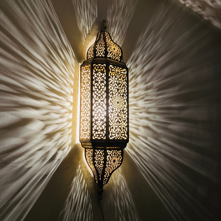 BRASS WALL SCONCE, AHLAM