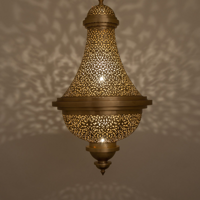 Moroccan Ceiling Lamp with Moroccan Style, Made of Solid Brass, Ambiance Lighting – Luxury for Home & Business Decoration