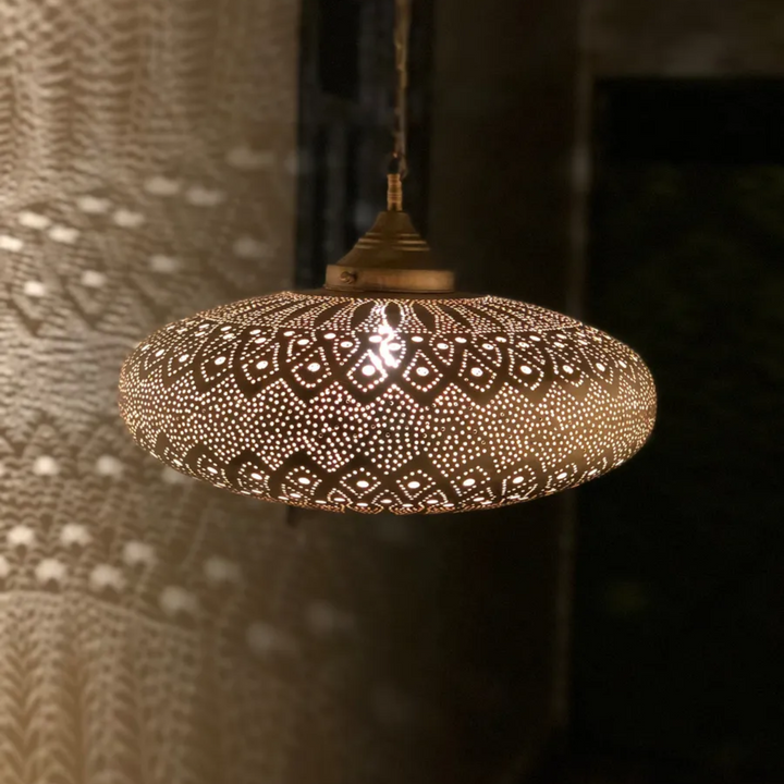 BRASS CEILING LIGHT , KHOBZA CLOSED BOTTOM