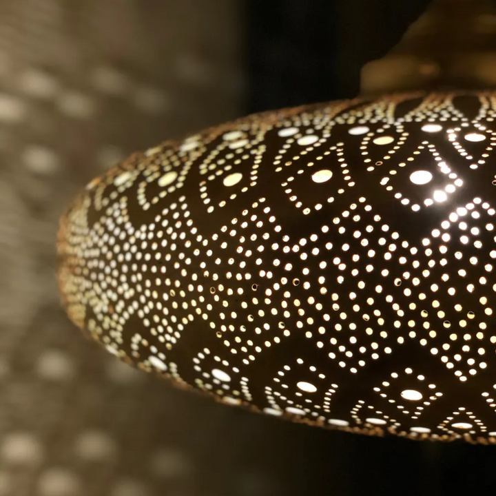 BRASS CEILING LIGHT , KHOBZA CLOSED BOTTOM