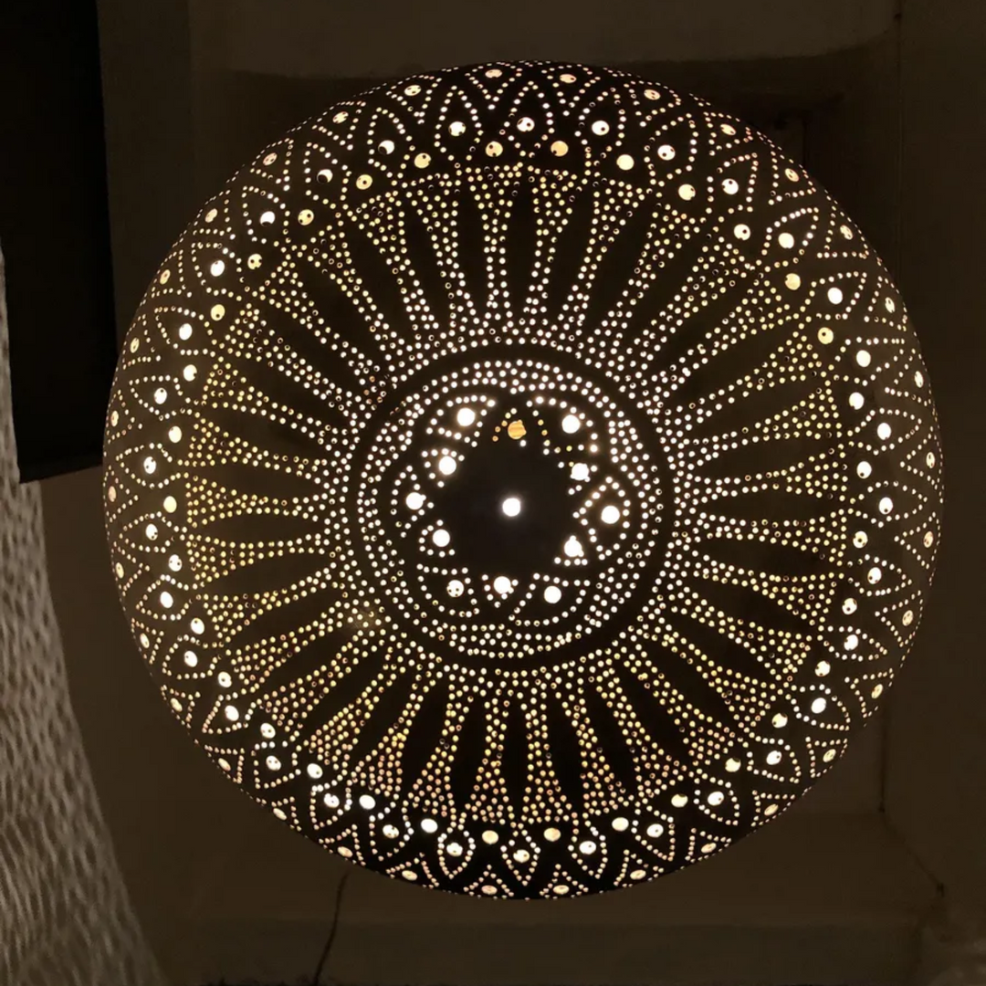 BRASS CEILING LIGHT , KHOBZA CLOSED BOTTOM